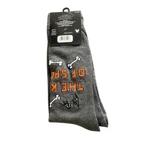Nightmare before Christmas Gray and Orange Men's Casual Socks Sz 6-12